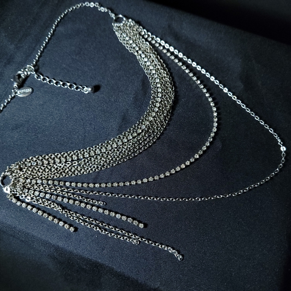 Express Layered Rhinestone Necklace